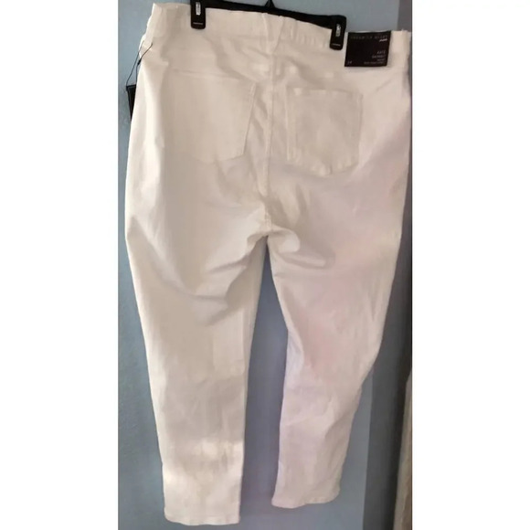 Veronica Beard Jeans  24 White Kate Skinny High Rise Snap Button side NEW - Picture 2 of 15